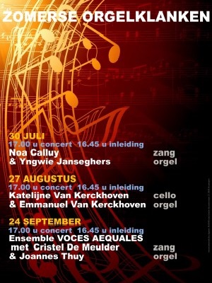 ANNA3 | Zondag 27 augustus 2023 | Zomerse orgelklanken | 17.00 uur | Katelijne Van Kerckhoven - cello | Emmanuel Van Kerckhoven - orgel | Sint-Anna-ten-Drieënkerk Antwerpen Linkeroever